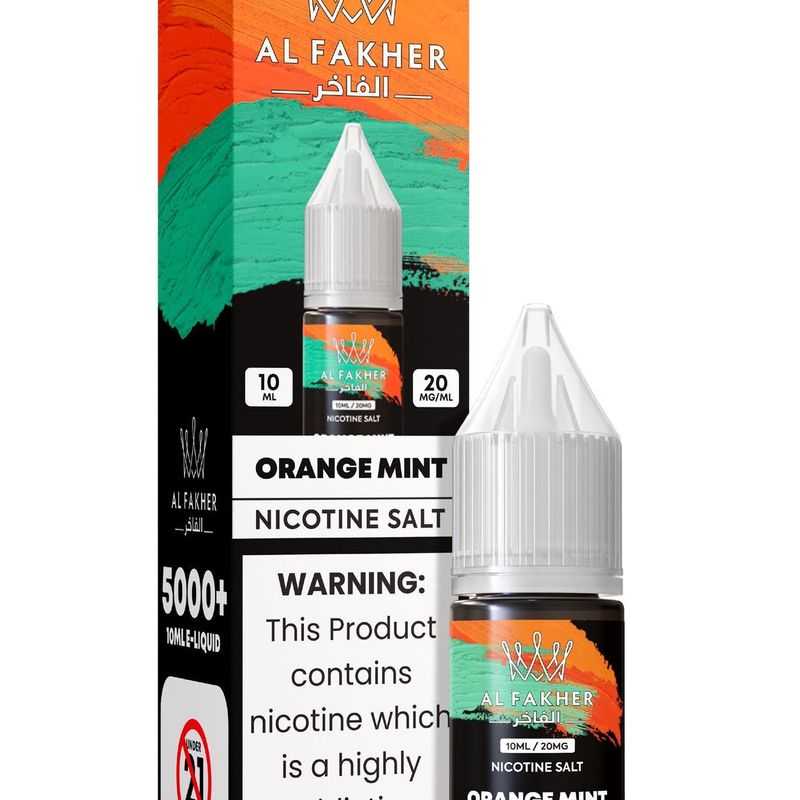 luxevapehouse.com Orange Mint 20MG Strengths 10ML 5000+ Nic Salt E-LIQUIDS by Al Fakher