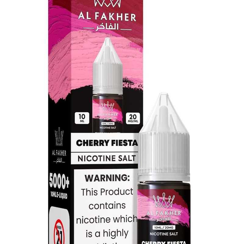 luxevapehouse.com Cherry Fiesta 20MG Strengths 10ML 5000+ Nic Salt E-LIQUIDS by Al Fakher