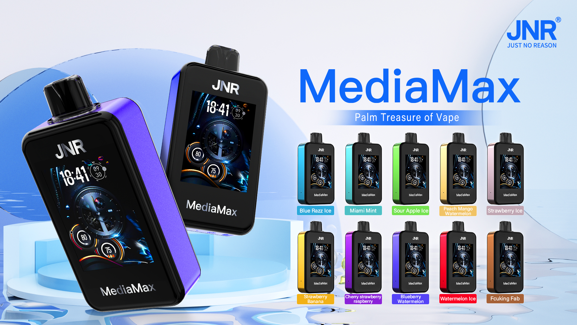 luxevapehouse.com JNR Media Max 40K(40000) Puffs 2.4-Inch Large screen and phone function 5% Nicotine 21mL E-liquid Disposable Vape