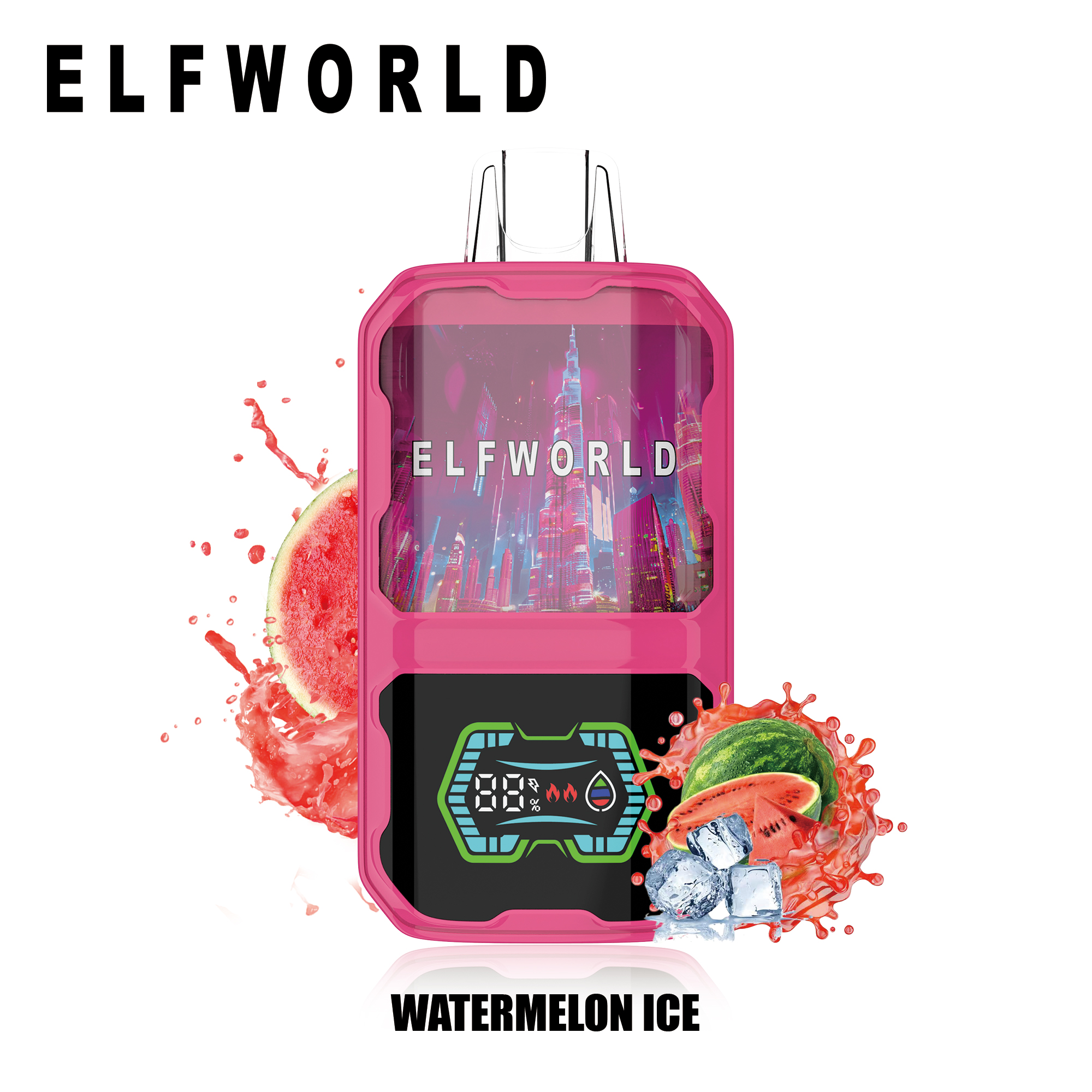 luxevapehouse.com Elfworld AI 22000 Puffs 3D Curved Screen 26ml e-liquid capacity Adjustable ariflow Display Screen Disposable Vape