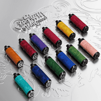 AL FAKHER CROWN BAR 20K(20000) Puffs 30ML E-liquid LCD Screen Leather Wrap 850mAh Type-C Battery Disposable Vape