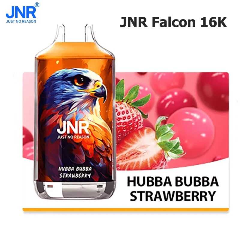 luxevapehouse.com JNR Falcon Crystal 16K(16000) Puffs LED Display 2% 5% Nicotine 22ml E-liquid 850mAh Rechargeable Battery disposable vape