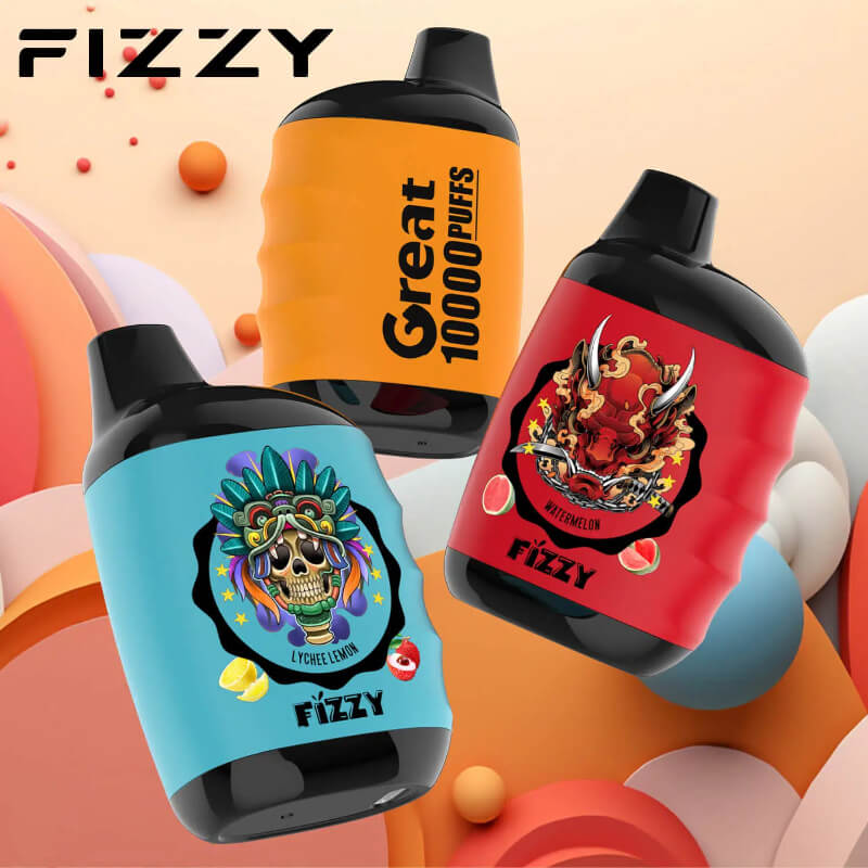 luxevapehouse.com FIZZY Great 10K(10000) Puffs Mesh Coil &amp 18ML E-Liquid Disposable Vape