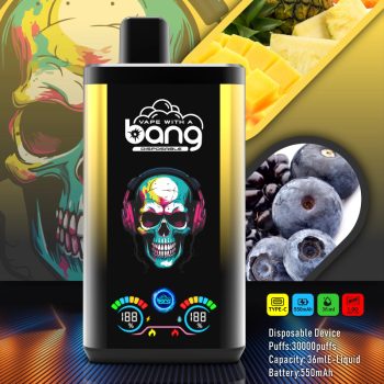 Bang 30K(30000) Puffs PRO Dual Flavor Screen Display 36ml E-liquid 0% 2% 3% 5% Nicotine Disposable Vape