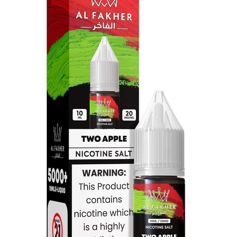 luxevapehouse.com TWO APPLE 20MG Strengths 10ML 5000+ Nic Salt E-LIQUIDS by Al Fakher