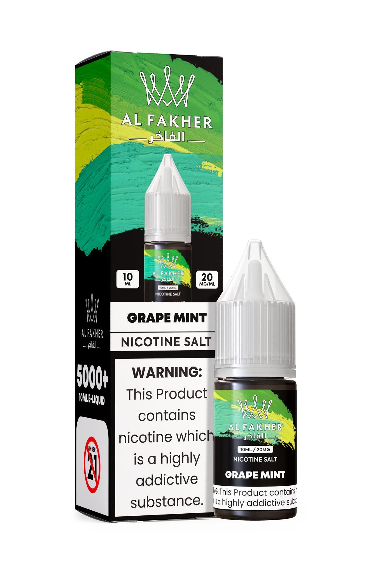 luxevapehouse.com Grape Mint 20MG Strengths 10ML 5000+ Nic Salt E-LIQUIDS by Al Fakher