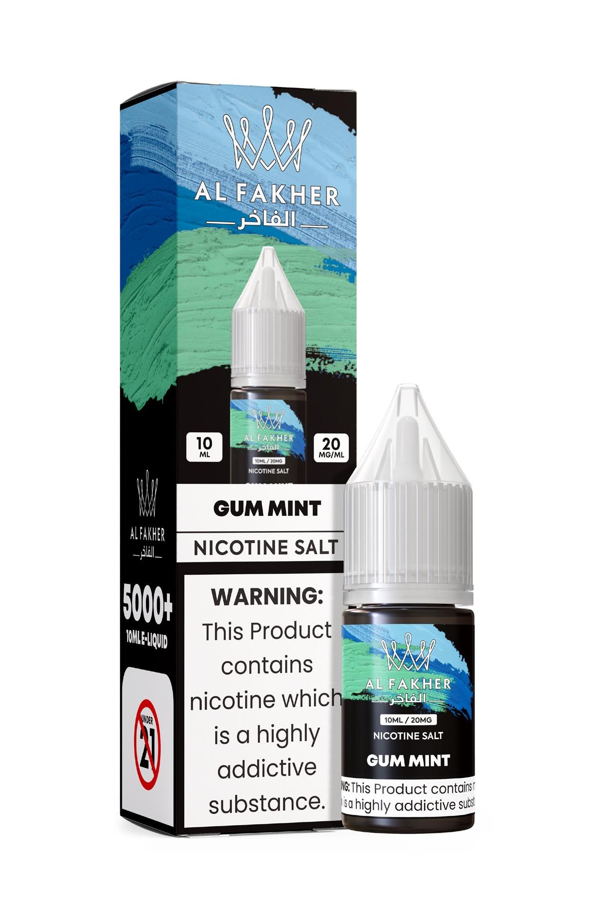 luxevapehouse.com Gum Mint 20MG Strengths 10ML 5000+ Nic Salt E-LIQUIDS by Al Fakher