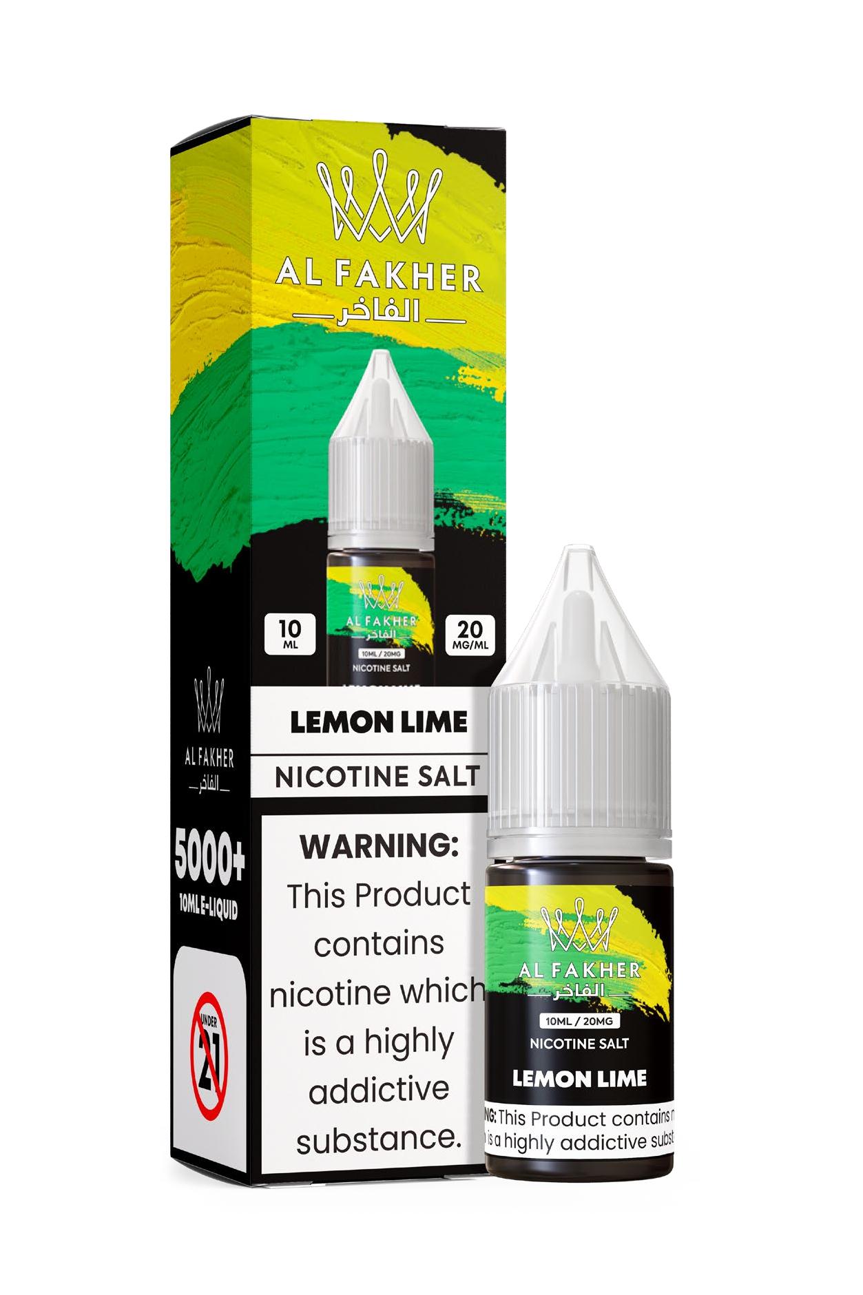 luxevapehouse.com Lemon Lime 20MG Strengths 10ML 5000+ Nic Salt E-LIQUIDS by Al Fakher