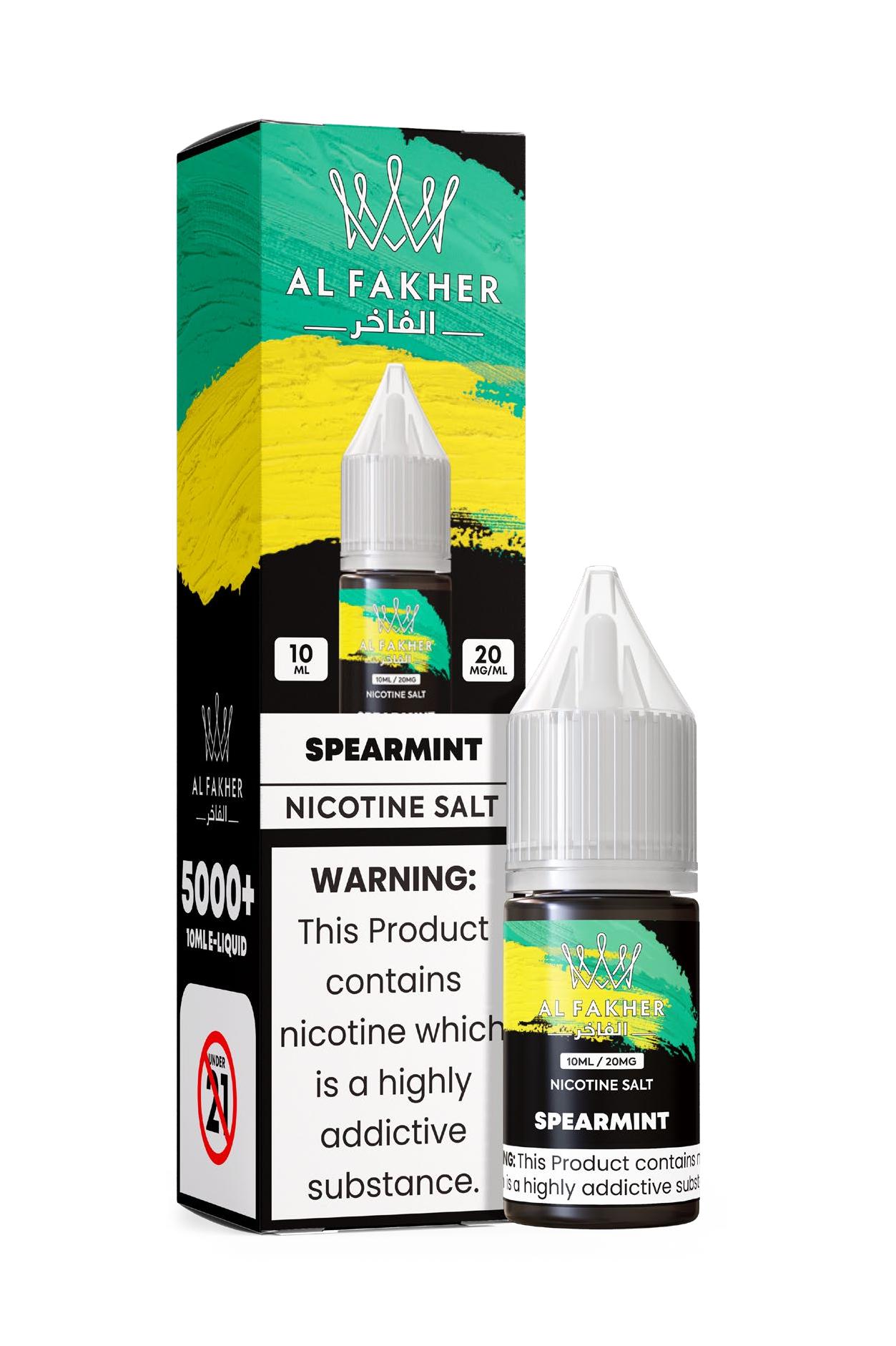 luxevapehouse.com Spearmint 20MG Strengths 10ML 5000+ Nic Salt E-LIQUIDS by Al Fakher