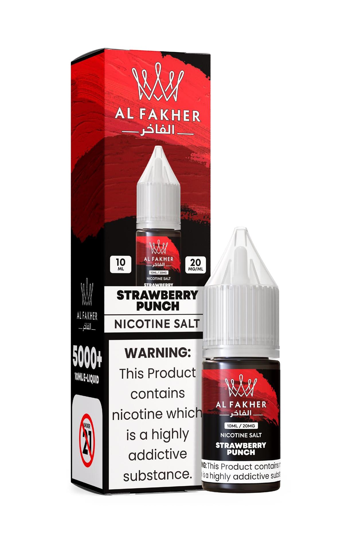 luxevapehouse.com Strawberry Punch 20MG Strengths 10ML 5000+ Nic Salt E-LIQUIDS by Al Fakher