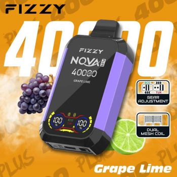 Fizzy Nova Plus Grape Lime – 40K (40000) Puffs Disposable Vape